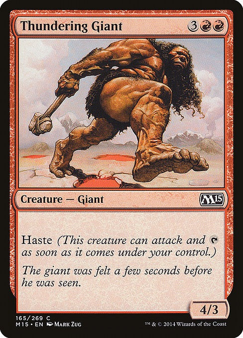 Card # 165  Thundering Giant Magic 15