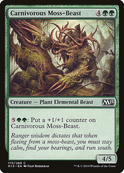 Card # 170  Carnivorous Moss-Beast Magic 15