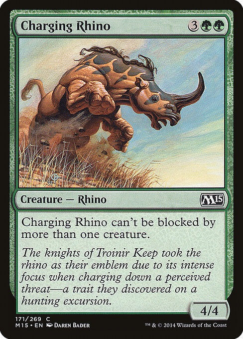 Card # 171  Charging Rhino Magic 15