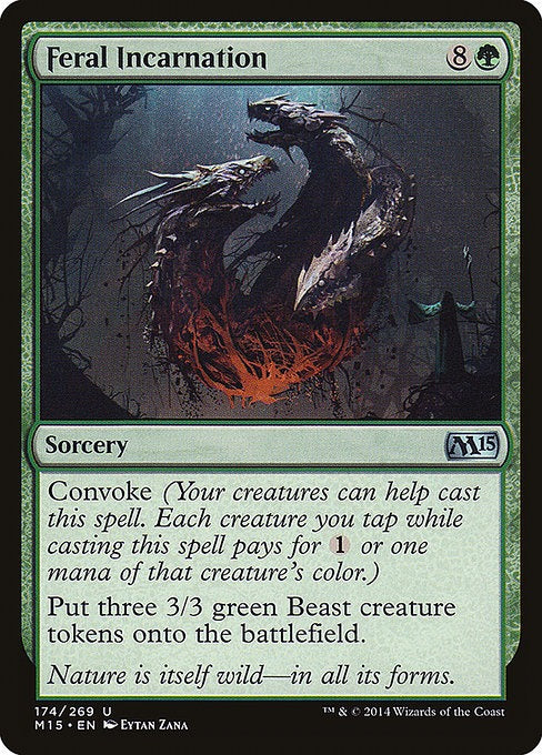 Card # 174  Feral Incarnation Magic 15