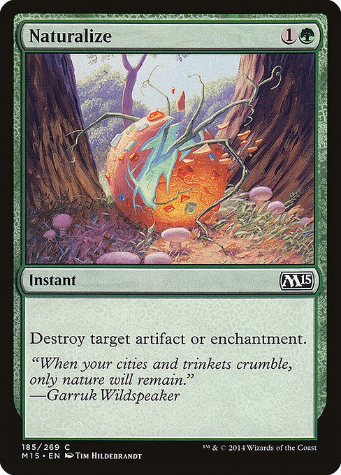Card # 185  Naturalize Magic 15