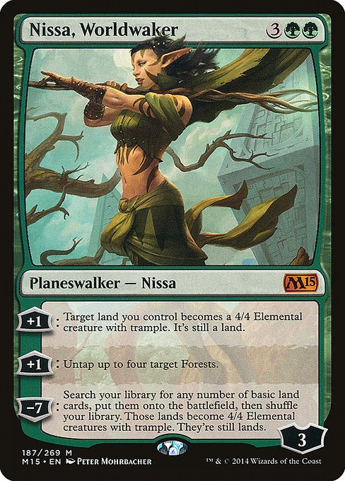 Card # 187  Nissa, Worldwaker Magic 15