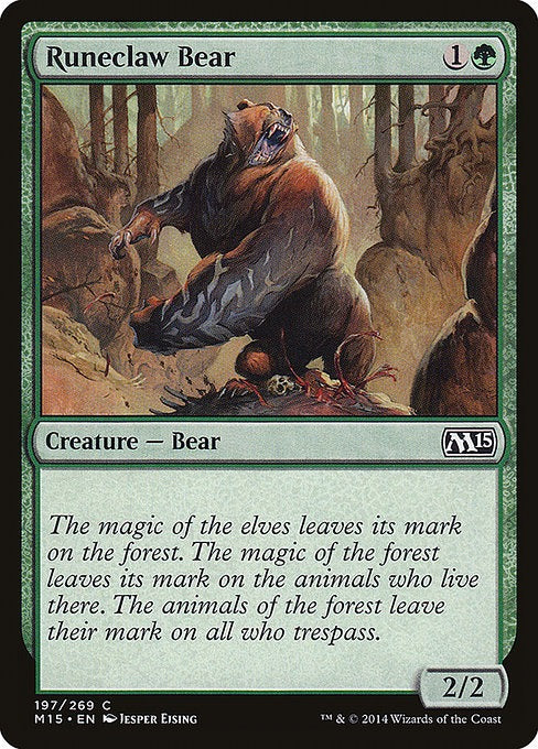 Card # 197  Runeclaw Bear Magic 15