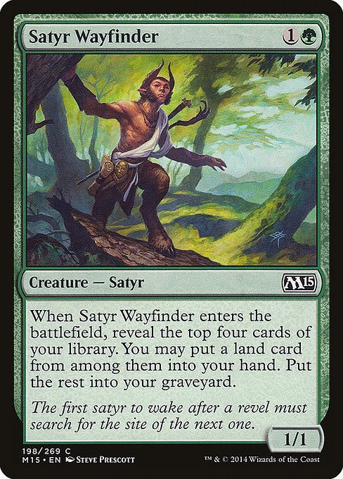 Card # 198  Satyr Wayfinder Magic 15