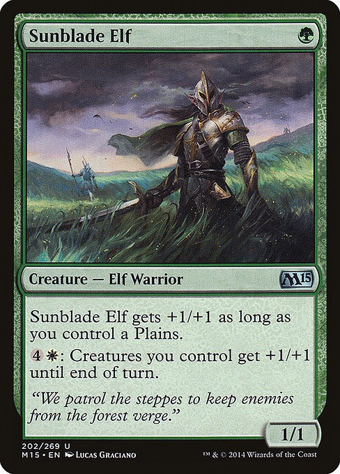 Card # 202  Sunblade Elf Magic 15