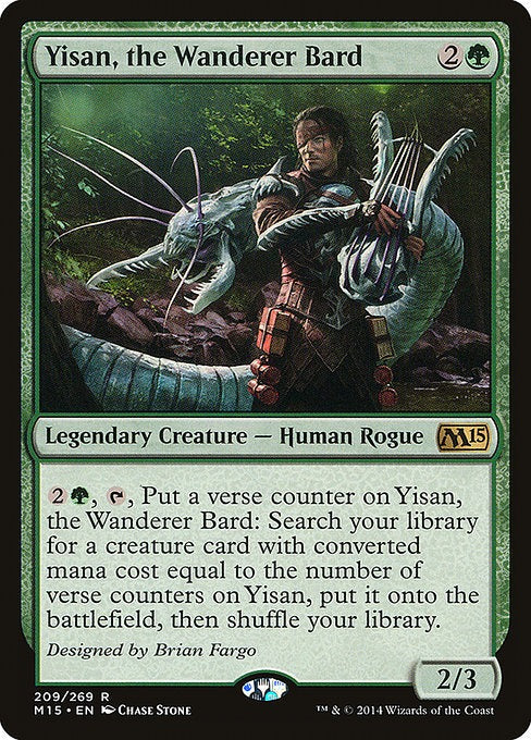 Card # 209  Yisan, the Wanderer Bard Magic 15