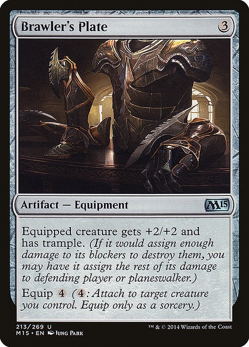 Card # 213  Brawler's Plate Magic 15
