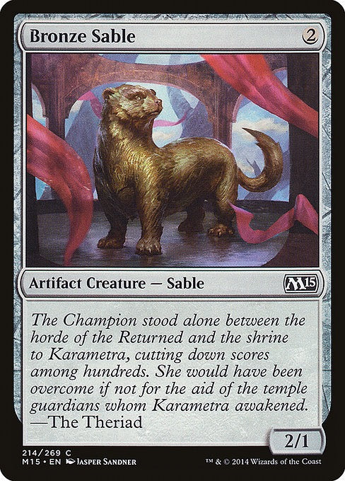 Card # 214  Bronze Sable Magic 15