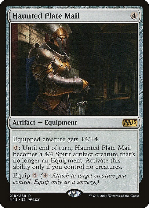 Card # 218  Haunted Plate Mail Magic 15