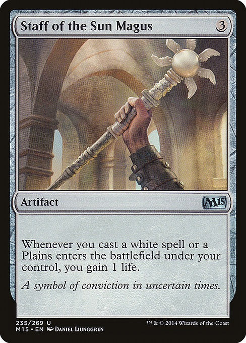 Card # 235  Staff of the Sun Magus Magic 15