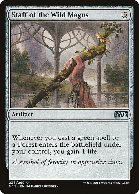 Card # 236  Staff of the Wild Magus Magic 15