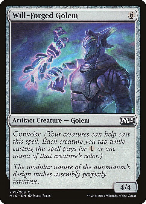 Card # 239  Will-Forged Golem Magic 15