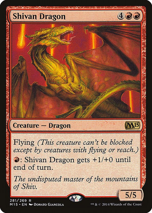 Card # 281  Shivan Dragon Magic 15