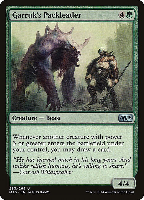 Card # 283  Garruk's Packleader Magic 15