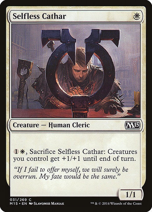 Card # 31  Selfless Cathar Magic 15