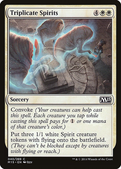 Card # 40  Triplicate Spirits Magic 15