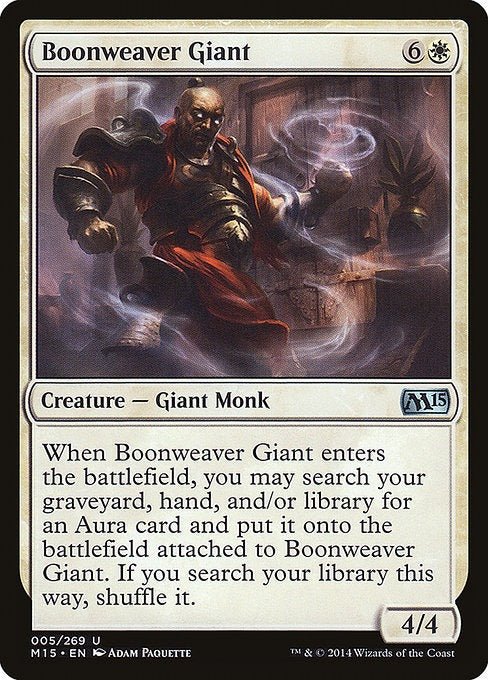 Card # 5  Boonweaver Giant Magic 15