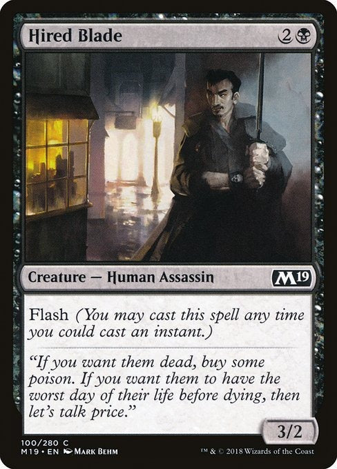 Card # 100  Hired Blade Magic 19