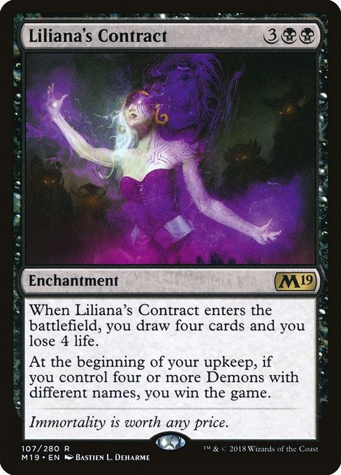 Card # 107  Liliana's Contract Magic 19