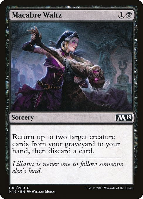 Card # 108  Macabre Waltz Magic 19
