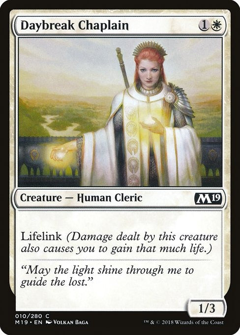 Card # 10  Daybreak Chaplain Magic 19