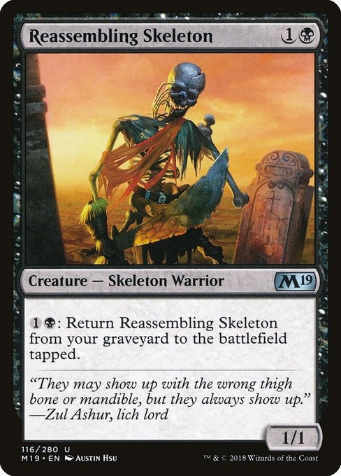 Card # 116  Reassembling Skeleton Magic 19
