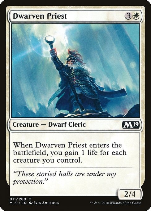 Card # 11  Dwarven Priest Magic 19