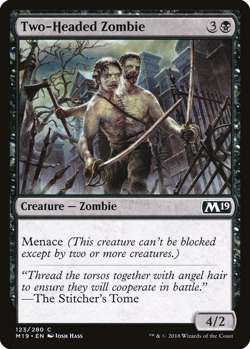 Card # 123  Two-Headed Zombie Magic 19