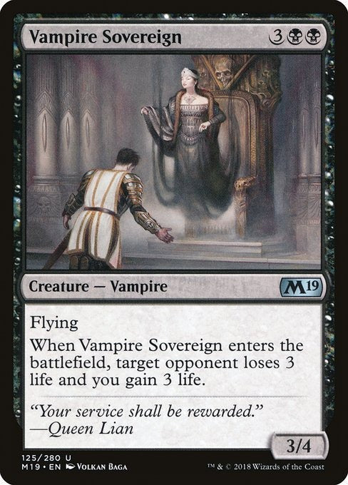 Card # 125  Vampire Sovereign Magic 19