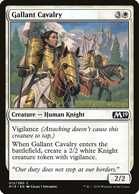 Card # 12  Gallant Cavalry Magic 19