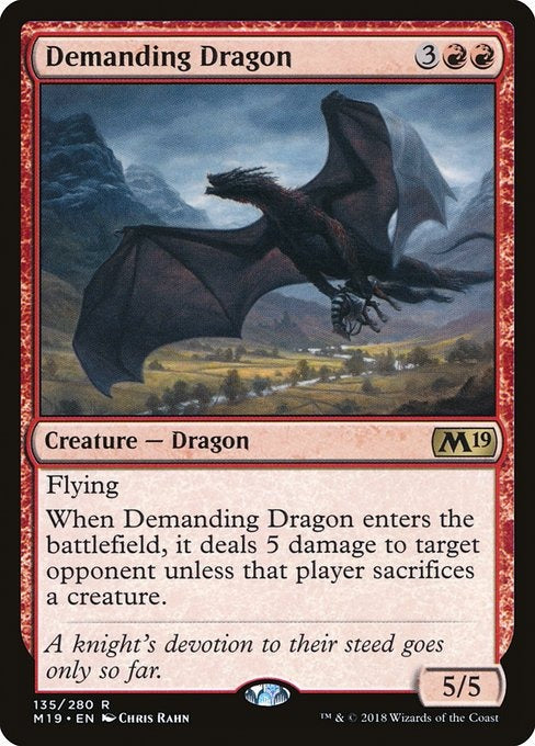 Card # 135  Demanding Dragon Magic 19