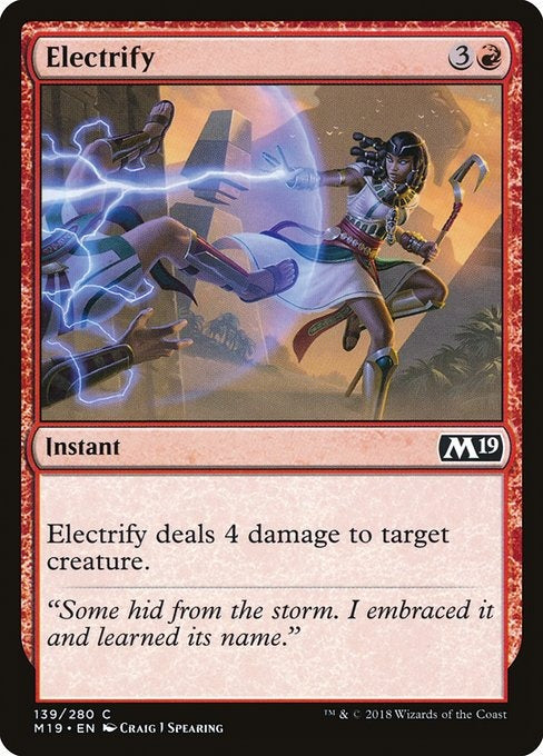 Card # 139  Electrify Magic 19