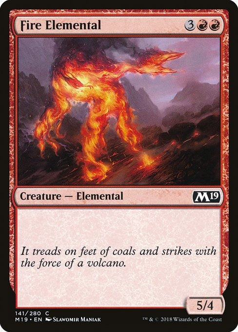 Card # 141  Fire Elemental Magic 19