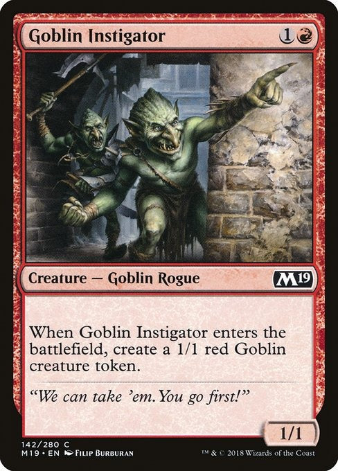 Card # 142  Goblin Instigator Magic 19