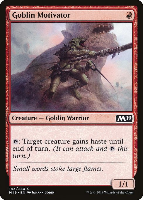 Card # 143  Goblin Motivator Magic 19