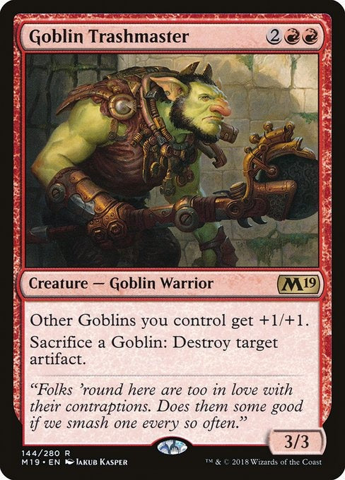 Card # 144  Goblin Trashmaster Magic 19