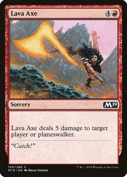 Card # 150  Lava Axe Magic 19