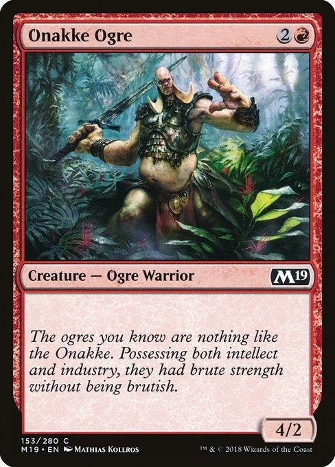 Card # 153  Onakke Ogre Magic 19