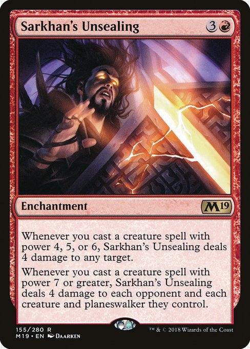 Card # 155  Sarkhan's Unsealing Magic 19