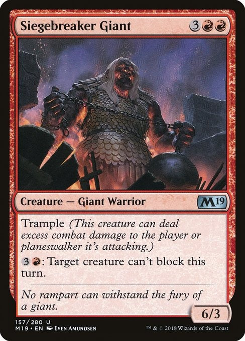 Card # 157  Siegebreaker Giant Magic 19