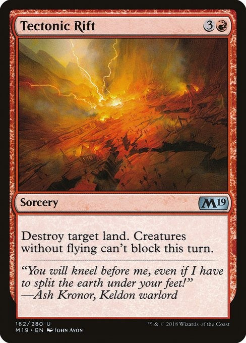 Card # 162  Tectonic Rift Magic 19