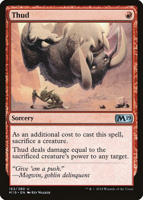 Card # 163  Thud Magic 19