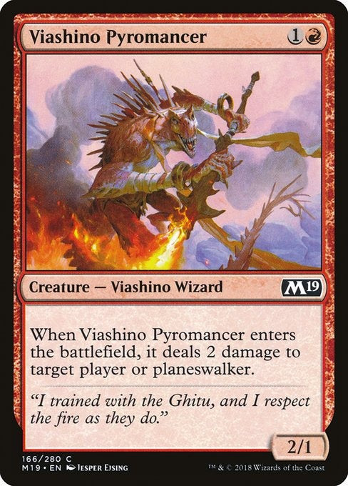 Card # 166  Viashino Pyromancer Magic 19