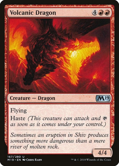 Card # 167  Volcanic Dragon Magic 19