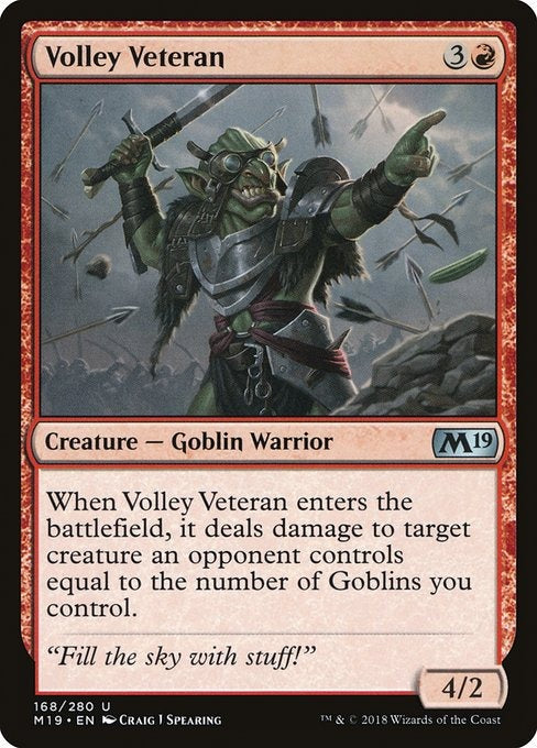 Card # 168  Volley Veteran Magic 19
