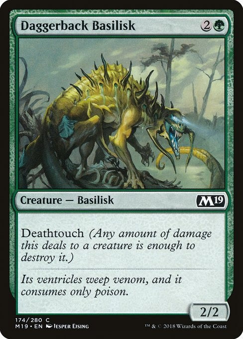 Card # 174  Daggerback Basilisk Magic 19