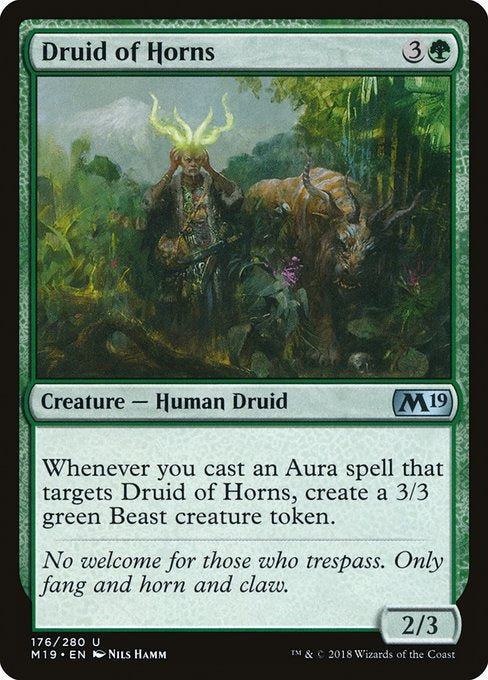 Card # 176  Druid of Horns Magic 19