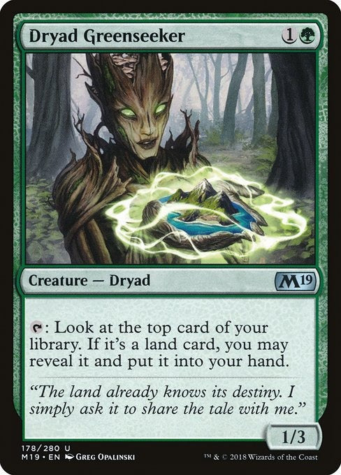 Card # 178  Dryad Greenseeker Magic 19