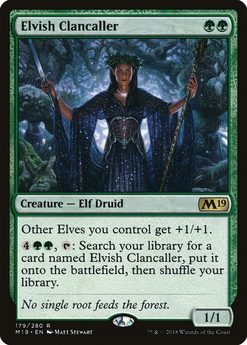 Card # 179  Elvish Clancaller Magic 19