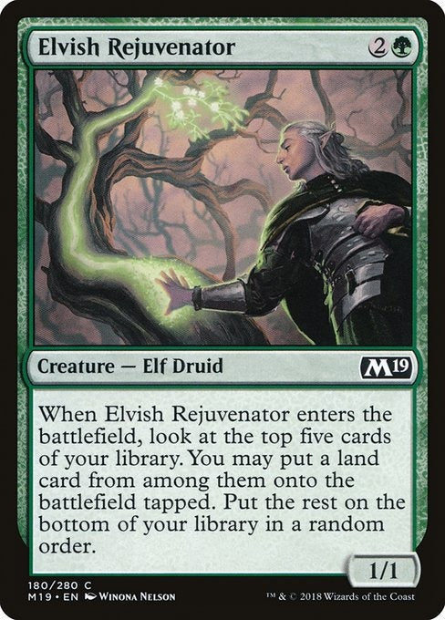 Card # 180  Elvish Rejuvenator Magic 19